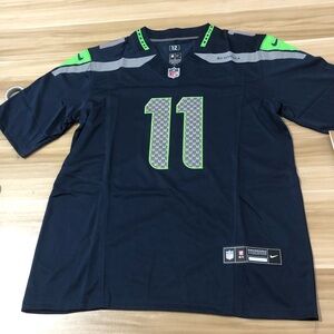 11 Jaxon Smith-Njigba Blue Stitched Vapor Jersey❤️